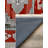 Zeira Collection Digital Print Cotton-Polyester Red Gray Moroccan Rug-594025815
