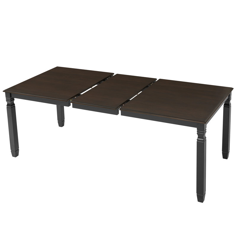 Table de salle à manger extensible Timberline, Espresso et noir, 5