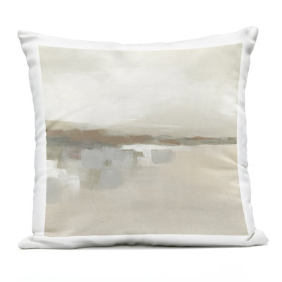 Southwestern Dunes Abstraction Design by June Erica Vess Outdoor Printed Pillow
