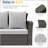 67.7 Inch All-Weather Wicker 3-Seat Patio Sofa With Durable Iron Frame And Plush Gray Cushions,  For Outdoor Relaxation-1006109466