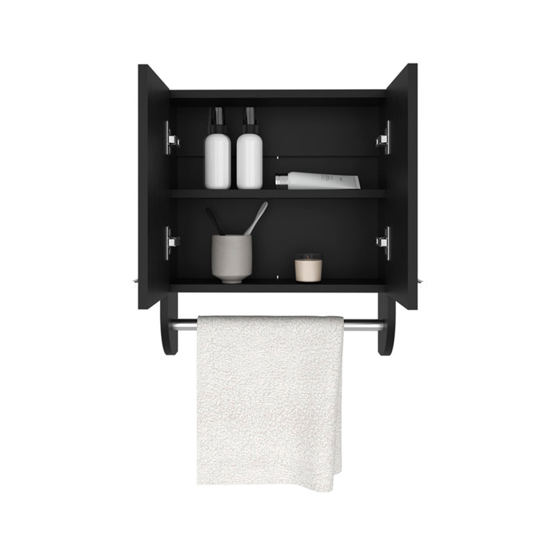 Pharmacie Riley, salle de bain, noir, Noir