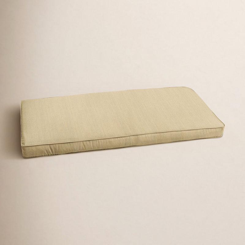 Coussin de banc d'extérieur Charton Sunbrella, Sunbrella - spectre de sable, H 2 po x l 47,5 po x P 18 po