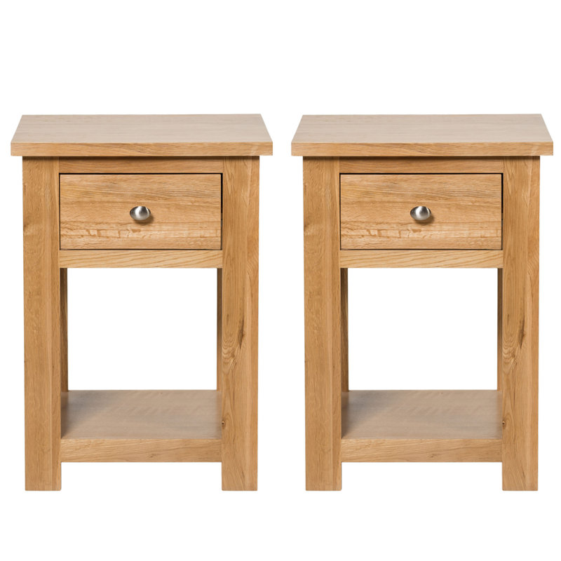 Farris Solid Wood Side Table Set