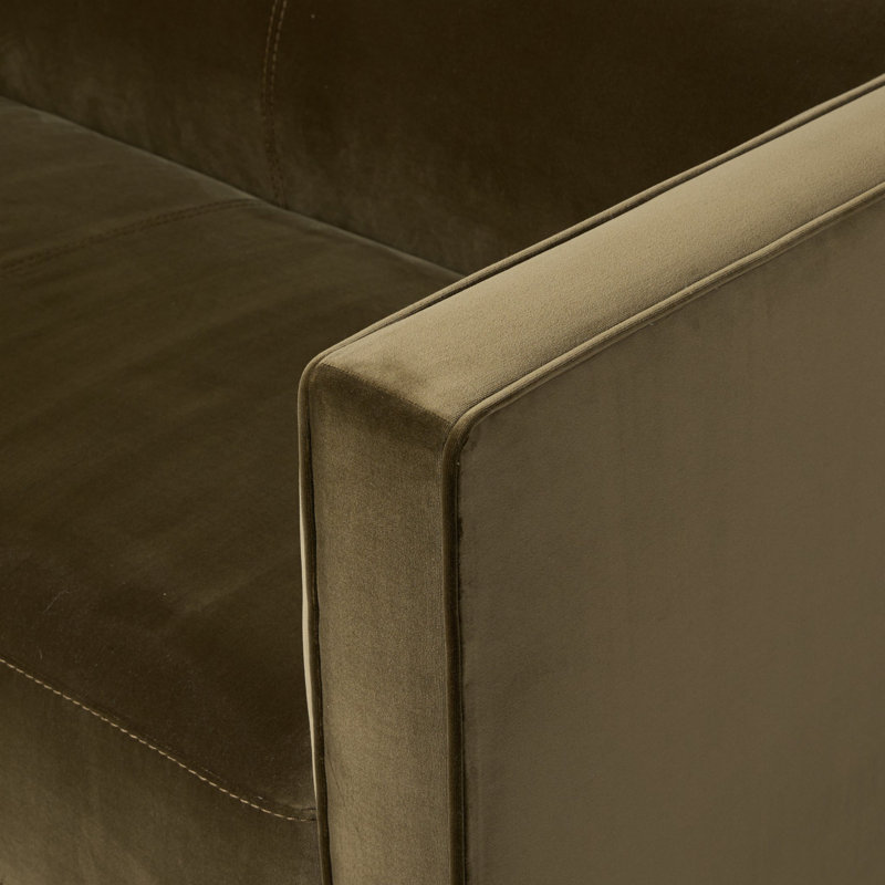 Phillip Sectional, Left Hand Facing, Surrey Olive Performance Velvet
