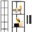 Lampe sur pied 67 "avec lumières DEL, télécommande tactile, température de couleur 3, haut gradable-385212793-390678159