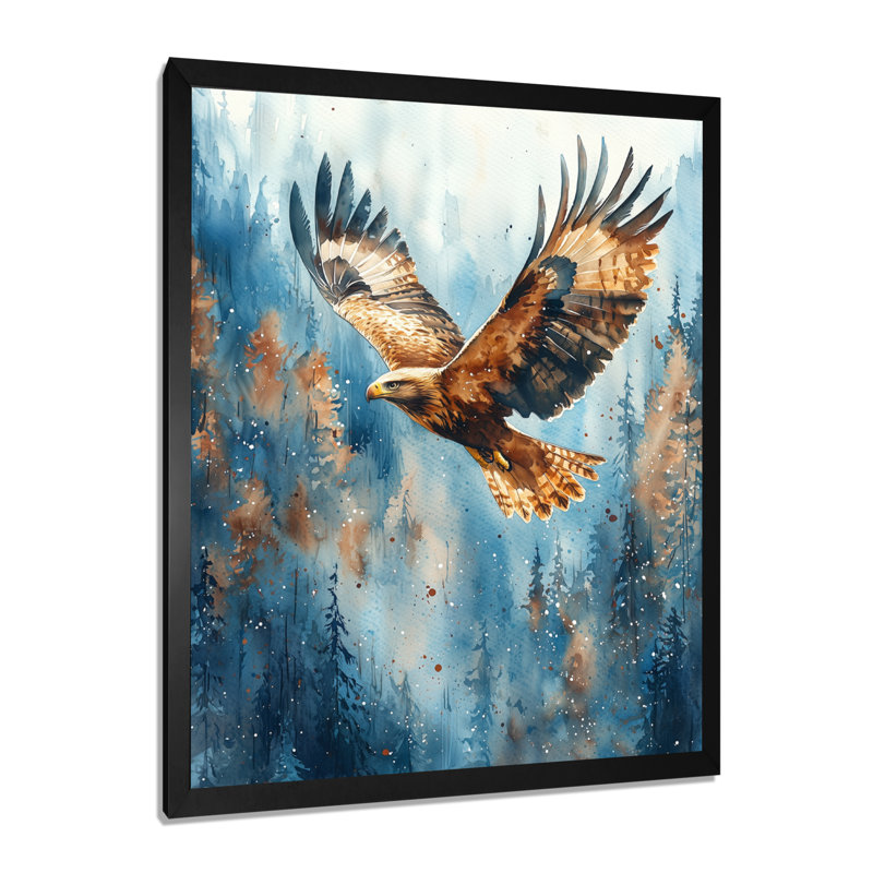 Pratik - Reproduction d'art mural animaux, H 20 po x l 12 po, Picture Framed, Noir