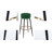 Seattle 14" W Velvet and Iron Bar Stool-1765376738-1846677706