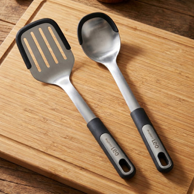 BergHOFF Graphite 2Pc Turner and Serving Spoon Set