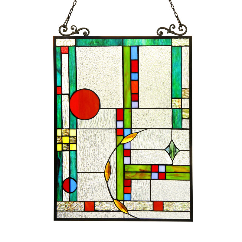 Panneau de fenêtre en verre tiffany