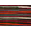Tapis rayé en laine 5 x 9