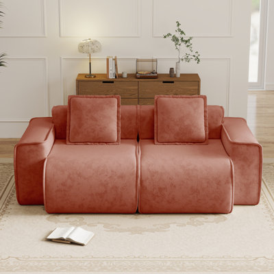 Harrison LSF&RSF Sofa Velvet- Red
