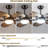 44"/52" Tropical plam Leaf Dimmable Ceiling Fan With Led Lights and Remote Control,Outdoor Waterproof Palm Leaf Ceiling Fan-746421007-746421010