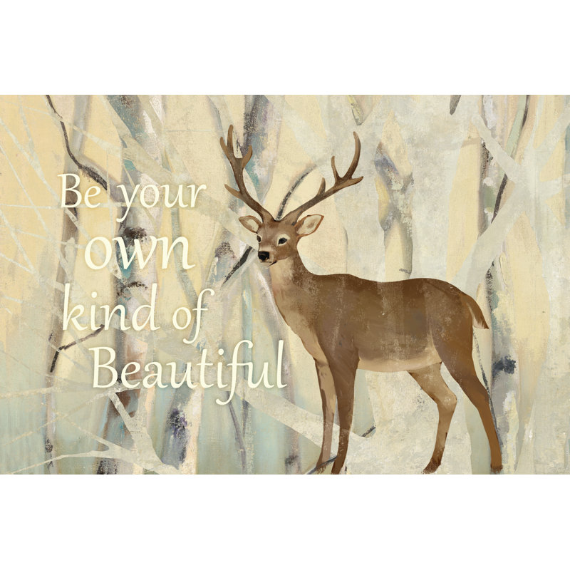 Beautiful Deer - Wrapped Canvas Print, 20cm H x 30cm W x 3.8cm D