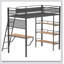 Lit mezzanine simple William à 3 tablettes William