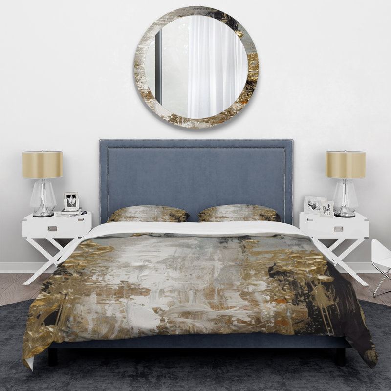 Ensemble de housse de couette en microfibre / polyester , Housse de couette simple + 1 taie décorative stan