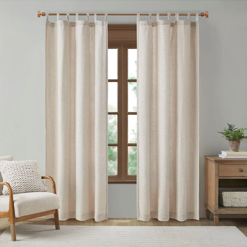 Panneau de rideau simple en polyester Klaudius