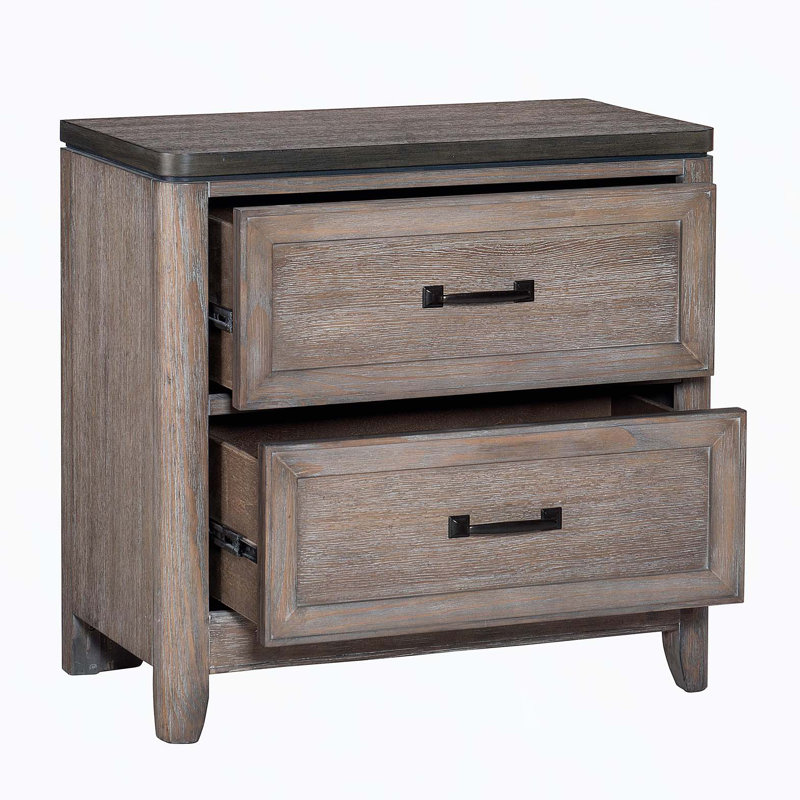 Table de chevet 2 tiroirs Mandisha