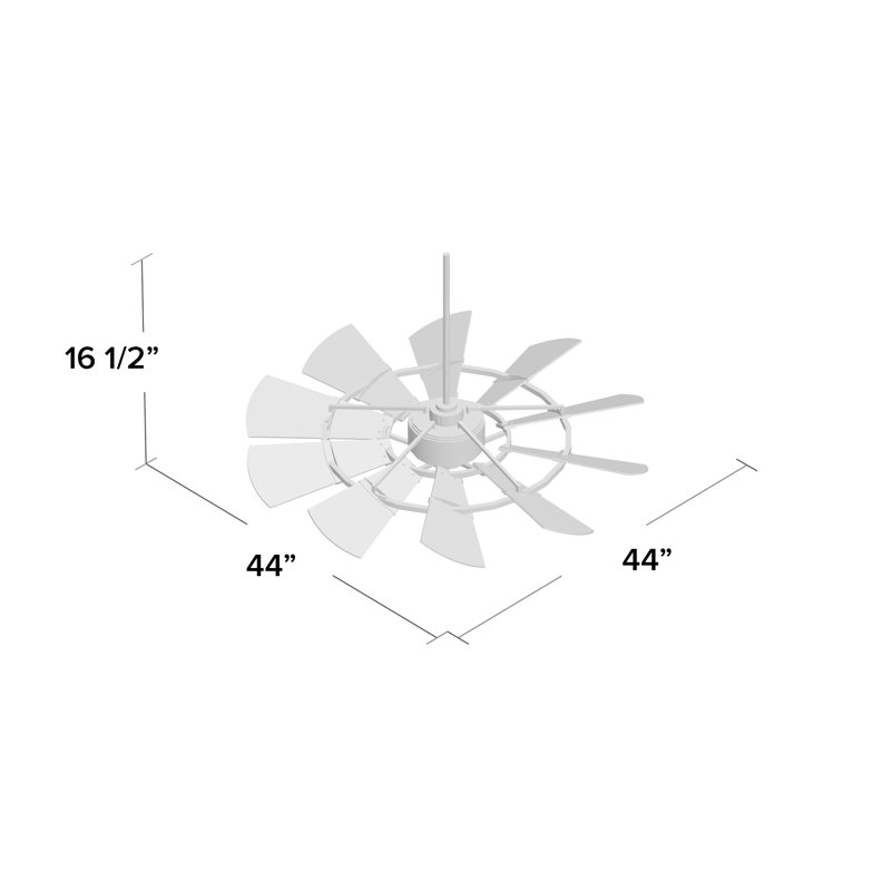 Mercado 44 " Ceiling Fan, Oiled Bronze
