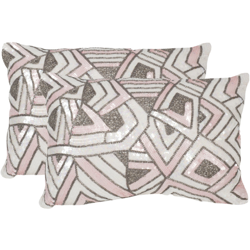  Lumbar Pillow, Petal/Haze