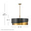 Gigi 8 - Light Unique / Statement Drum Chandelier
