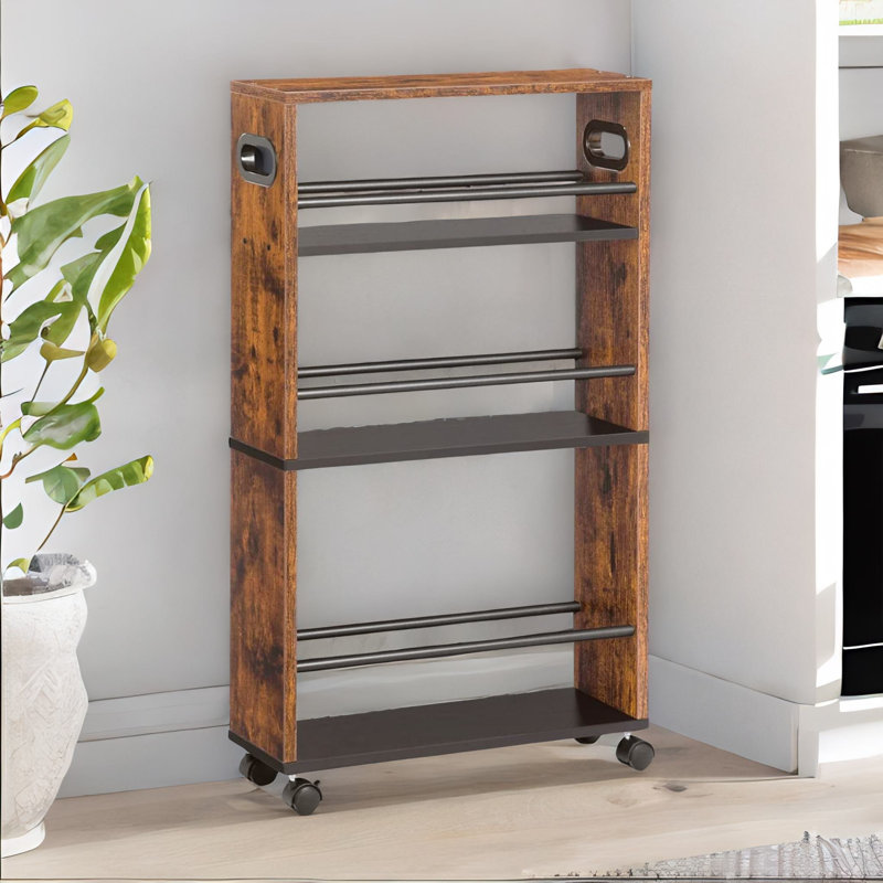 Gowanus 4-Tier Rolling Utility Cart with Handle
