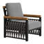 Fauteuil d'appoint Naru gris