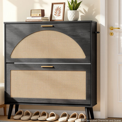 16 Pair Shoe Storage Cabinet