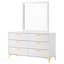Commode 6 tiroirs avec miroir James