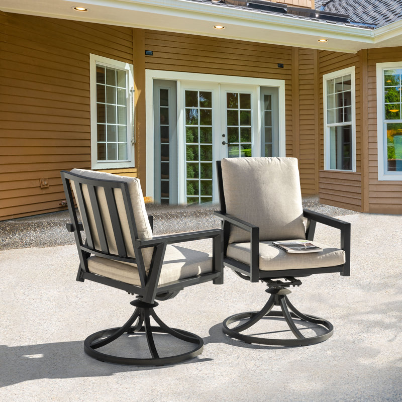 Chaise pivotante en aluminium