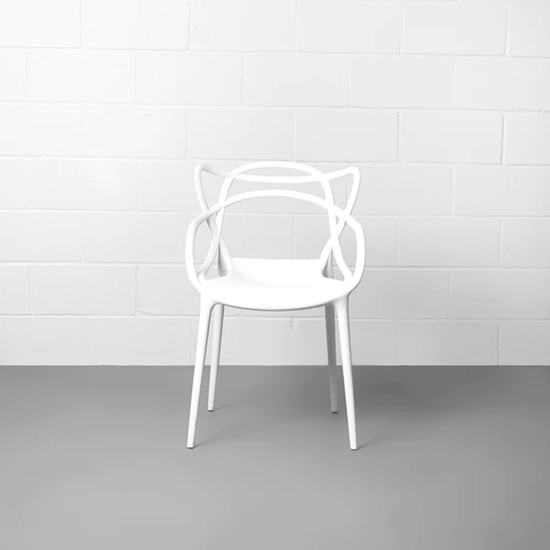Chaise d'appoint à oreilles Halt Whistle, Blanc, 6