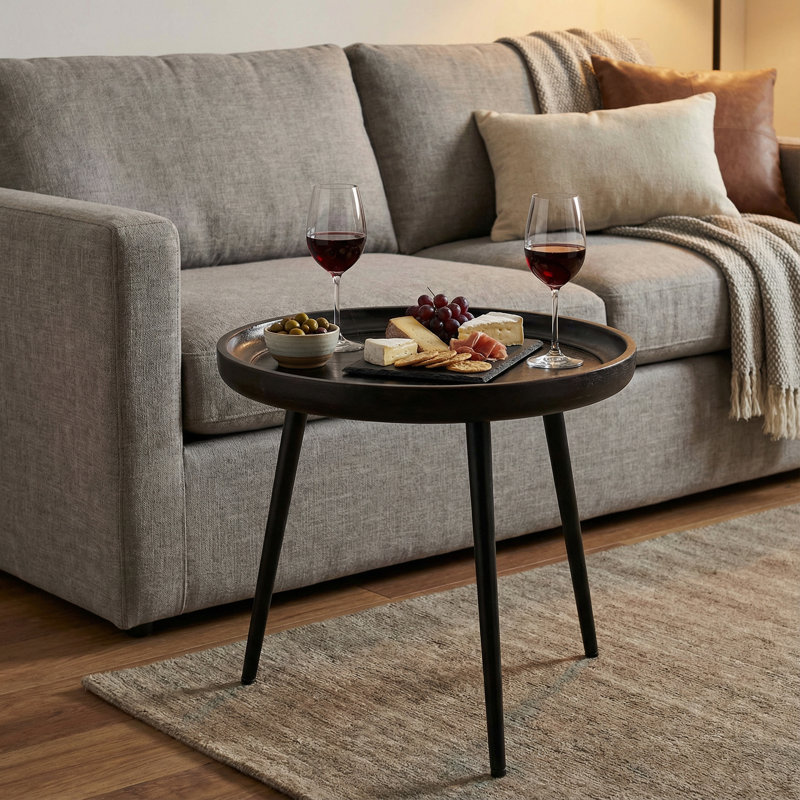 Limara Solid Wood Tray Top End Table