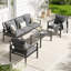 5 - Person Garden Lounge Set with Cushions-1916670297