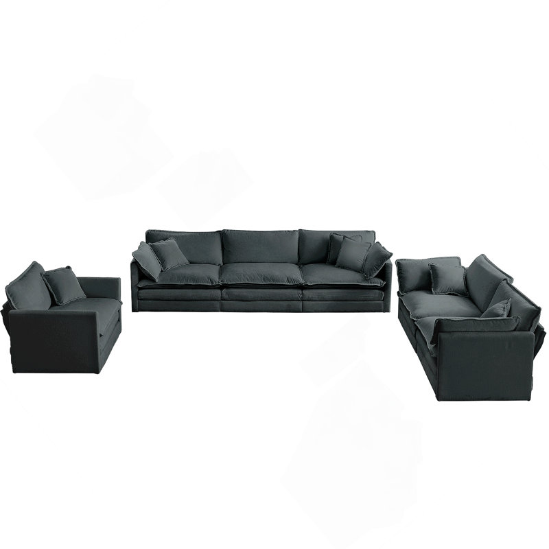 Canapé modulaire surdimensionné confortable pour le salon, idéal pour la détente