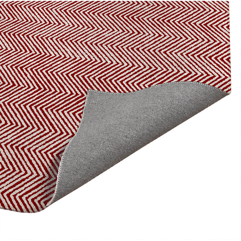 Chevron Groove Indoor Doormat, L 24 po x L 36 po, Cranberry Red