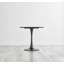 Eubanks White Marble Effect Melamine Round 80cm Dining Table And Chairs - 2 Velvet Dining Chairs-87463896