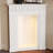 White Manufactured Wood Freestanding Fireplace