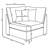 Lafayette Grey 6-piece Upholstered Sectional Sofa