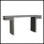 Console très large en placage de bois véritable de 66 pouces, design minimaliste pour entrée, couloir, salon et bureau personnel en noir-487865816