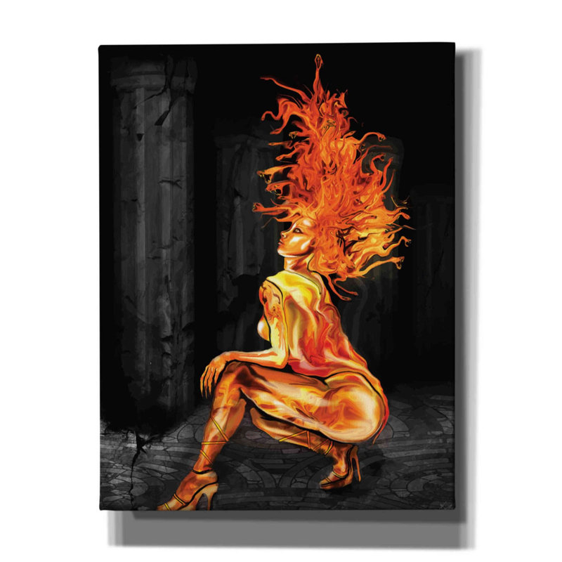 «Medusa» par Michael Stewart, art mural sur toile, H 34 po x l 26 po x P 1,5 po
