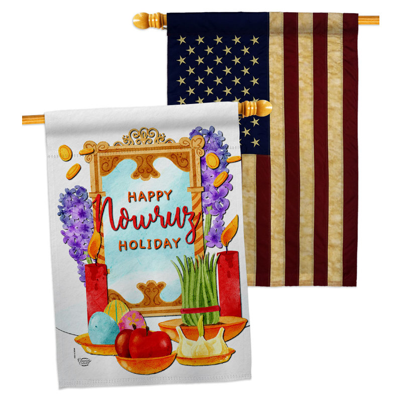 Double Sided 40'' H x 28'' W Polyester House Flag