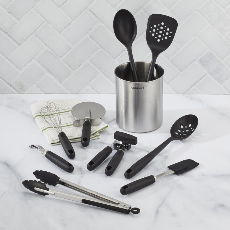 Cuisinart 10pc Primary Tool & Gadget Set with Stainless Steel Crock