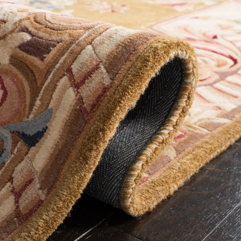 Priscila Hand Tufted Wool Pile Oriental Rug, Rectangle 10' x 14'