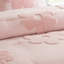 3 édredon en chenille rose à 3 motifs floraux avec coussin décoratif et lavable à la machine