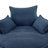 360° Swivel Sofa Chair Accent Barrel Chair 57.5" Swivel Round Chair with Dual-layer Cushion Design and 3 Removable Pillows-1496819967
