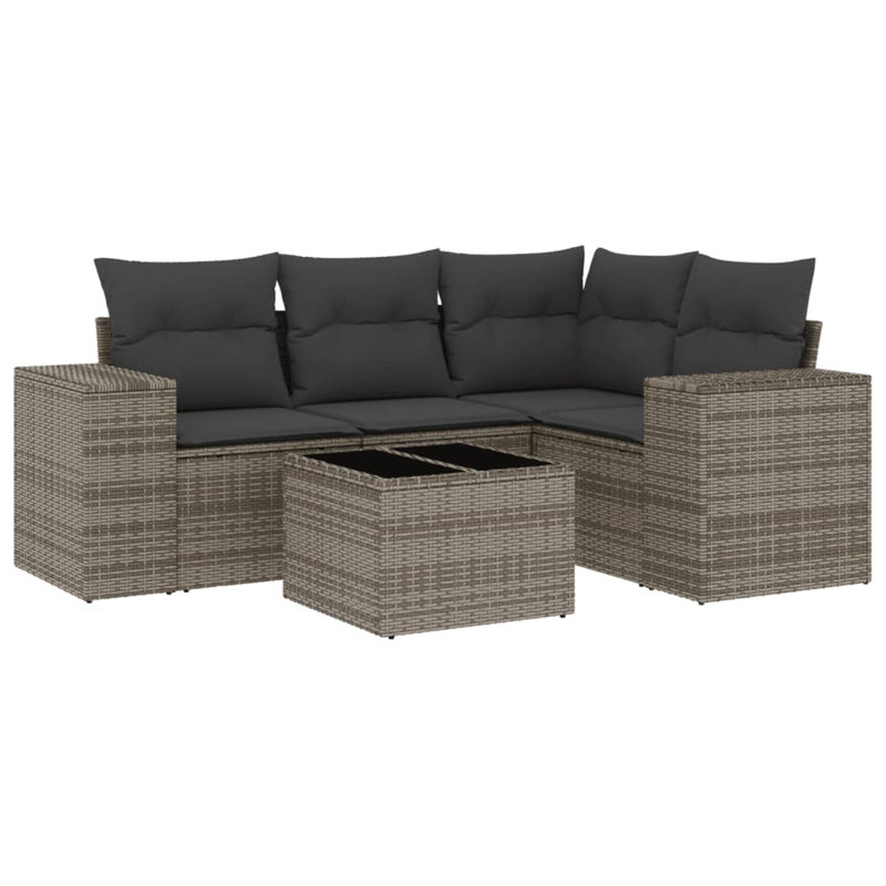 Vidaxl Garden Sofa Set Gray