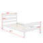 Lit simple avec tête et pied de lit-155713954