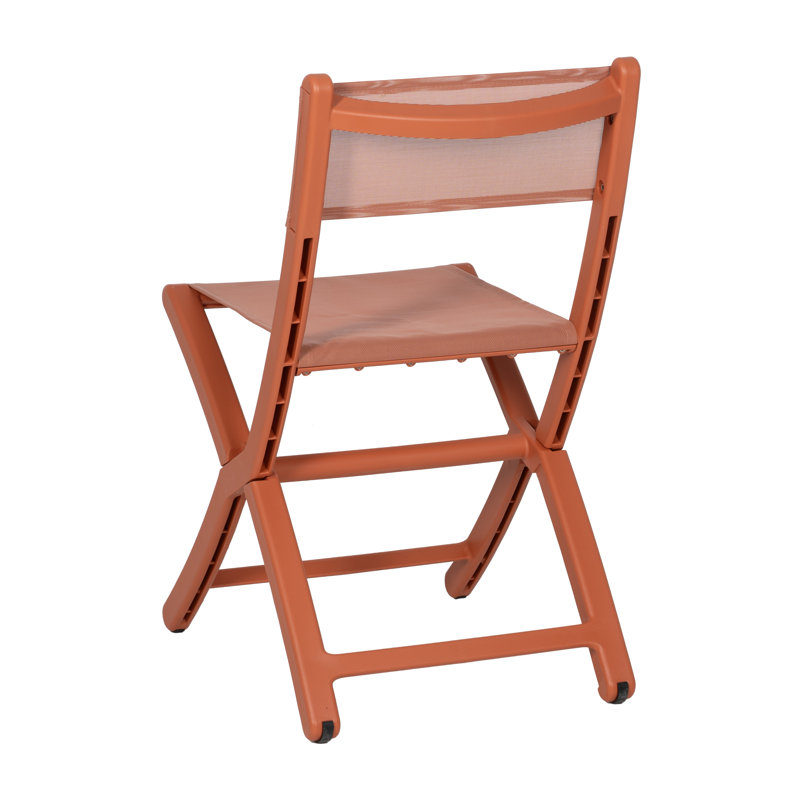 Patio Dining Side Chair, Red