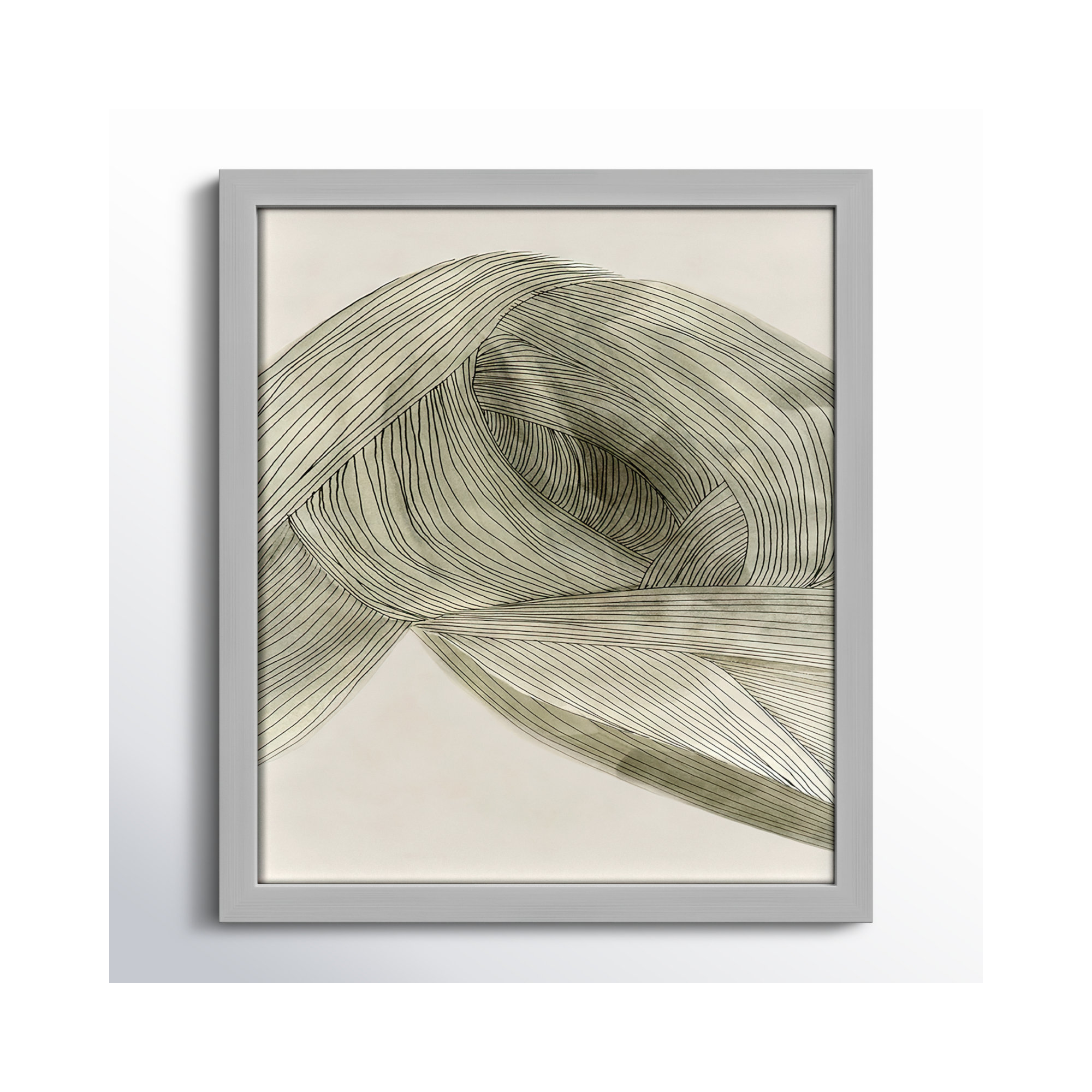 Dreaming In Pastel I, 15" H x 13" W x 0.75" D, Matte Silver