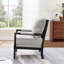 Chaise d'appoint rembourrée avec structure en bois tourné, gris-510063594-510063592