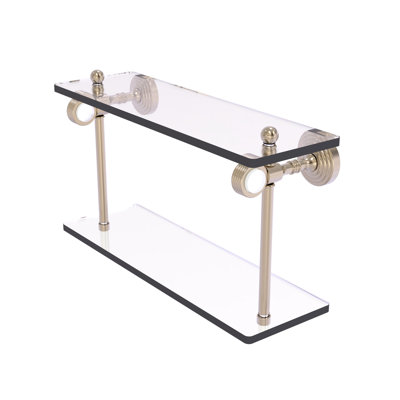 Jarrell 2 Piece Glass Tiered Shelf